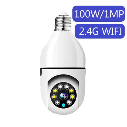 Câmera de Vigilância Bulbo com Visão Noturna, 5G, WiFi