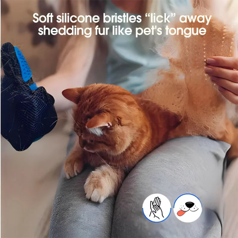Luva de cabelo para animais de estimação, pente para limpeza de cães e gatos