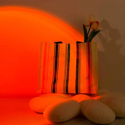 Luz de projeção USB Sunset, controle remoto 16 cores, 180 °   Rotação