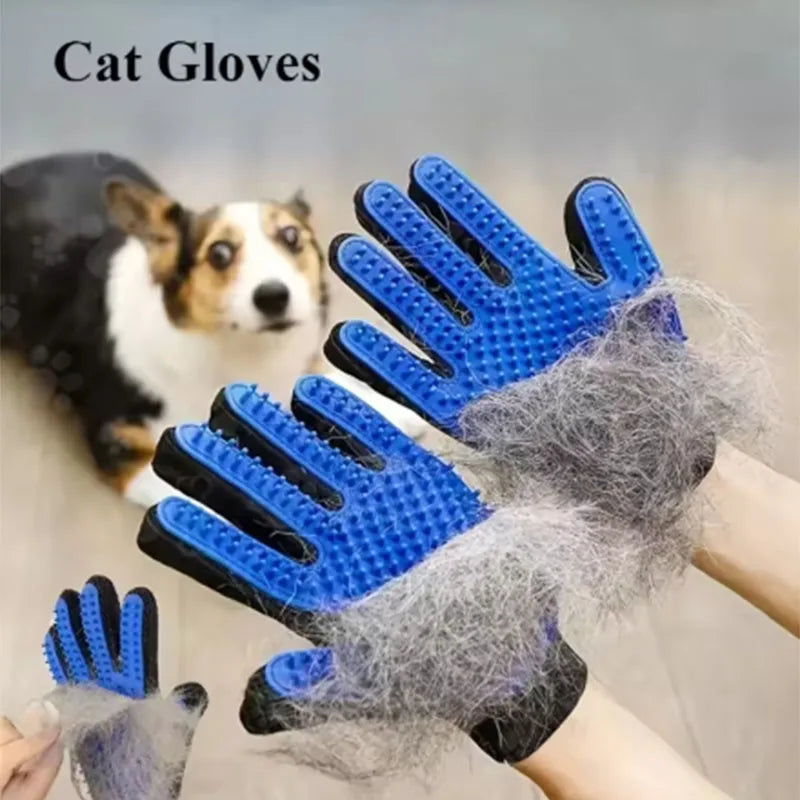 Luva de cabelo para animais de estimação, pente para limpeza de cães e gatos