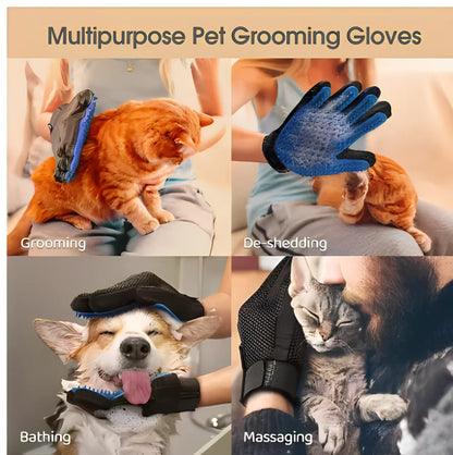 Luva de cabelo para animais de estimação, pente para limpeza de cães e gatos