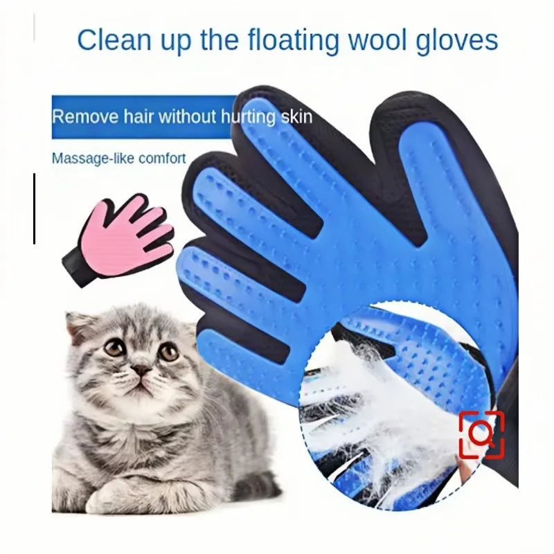 Luva de cabelo para animais de estimação, pente para limpeza de cães e gatos